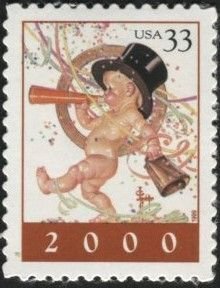 U.S.#3369 Baby New Year '2000' 33c Single, MNH.