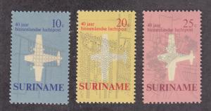 Suriname Scott #375-377 MH
