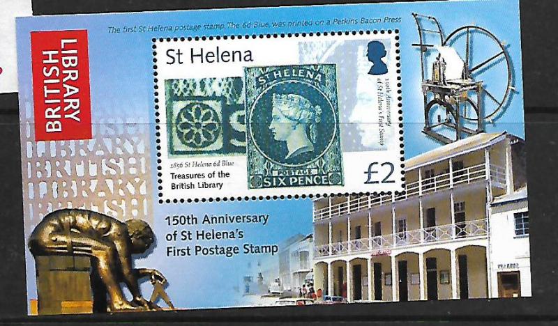 ST. HELENA,893, MNH, SS, STAMPS IN THE BRITISH LIBRARY COLLECTION