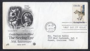 United States 1979 Dogs Seeing for me FDC       K.713