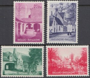 BELGIUM Sc# B561-4 MNH LOW VALUES ISSUED for FRIENDS of the BEGUINAGE of BRUGES