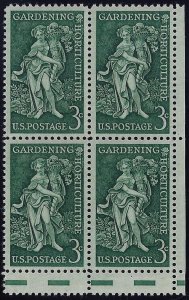 1100 Gutter Snipe Error / EFO Block of 4 Gardening & Horticulture Mint NH