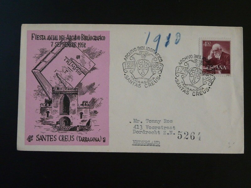 book festival of bibliographic archives cover 1952 Santa Creus Spain 82991