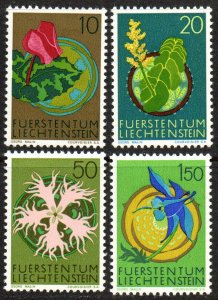 Liechtenstein Sc #481-484 Mint Hinged