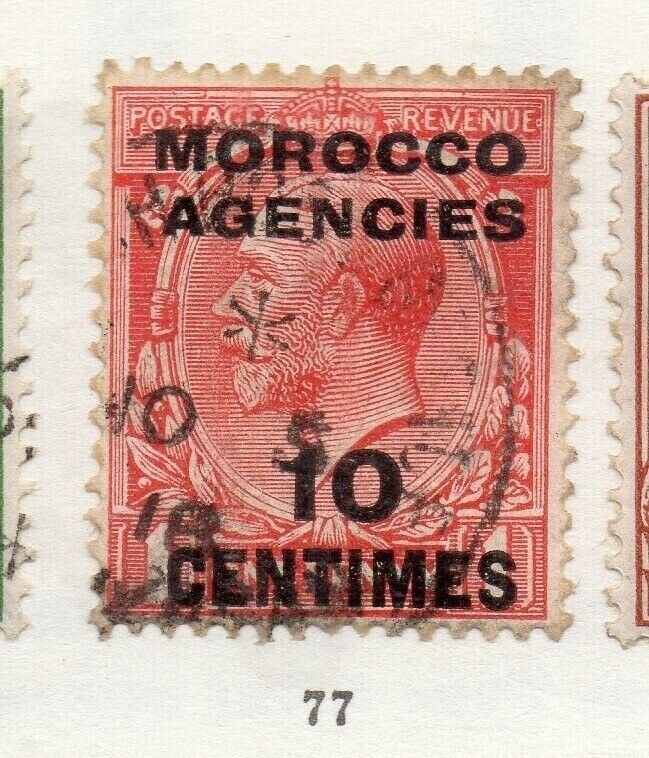 Morocco Agencies 1920s-30s Early Issue Fine Used 10c. Optd Surcharged NW-169076