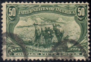 US 291 Early Commemorative F - VF Used cv $175