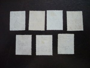 Stamps - Barbados - Scott# 193b-198a - Used Part Set of 7 Stamps