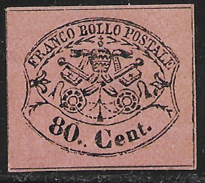 Italy Roman States #18 Unused reprint.