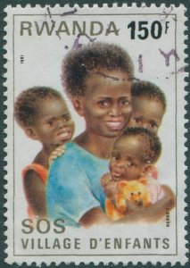 Rwanda 1981 SG1040 150f Mother and Children FU