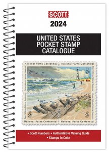 Scott 2024 United States Pocket Stamp Catalog  US Guide Reference Spiral Book