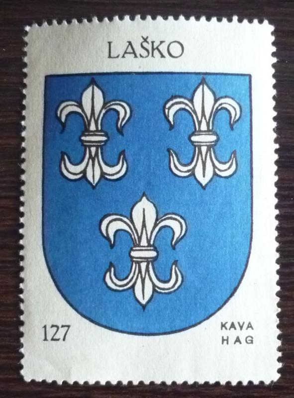 1930 YUGOSLAVIA-SLOVENIA-COFFE POSTER STAMP R! coat of arm crest J19