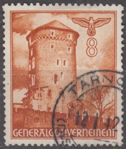 Poland Generalgouvernement Scott #N57 1940 Used