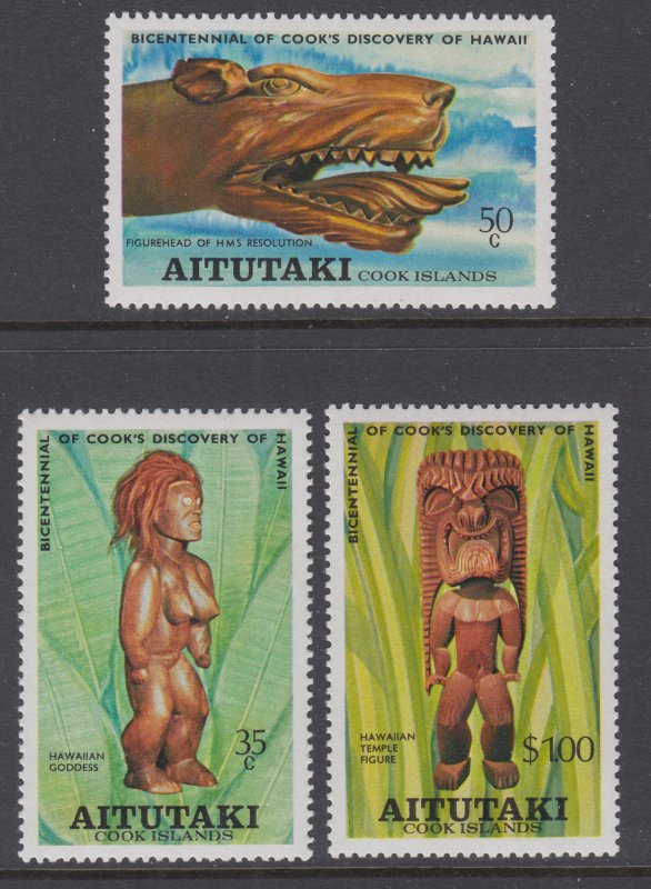 Aitutaki 160-162 MNH VF