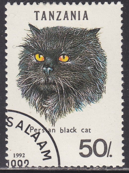 Tanzania 967C Persian Black Cat 1992