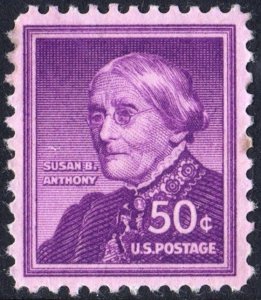 SC#1051 50¢ Susan B. Anthony (1955) MNH/Tone