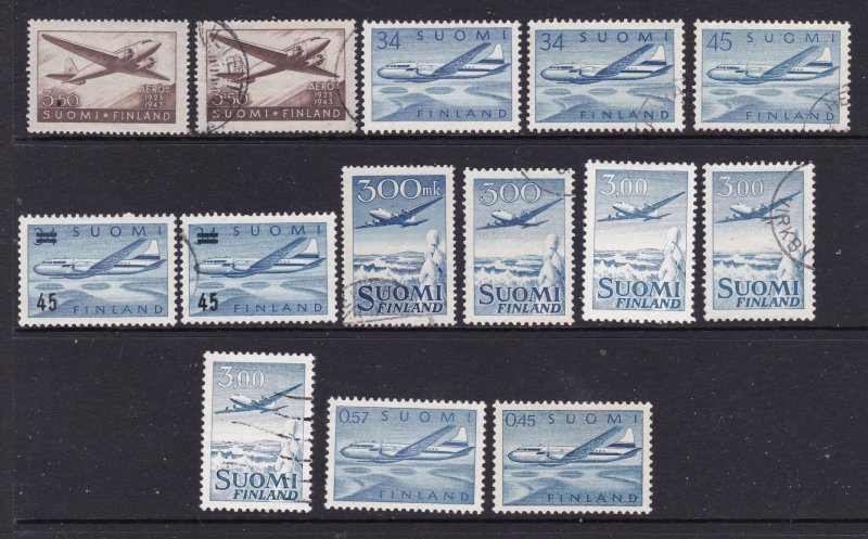 Finland a selection of Air stamps mint & used