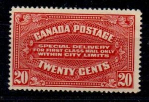 CANADA SGS4 1922 SPECIAL DELIVERY 20c CARMINE-RED MTD MINT 