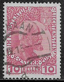 Liechtenstein #2 Used Stamp - Prince Johann II