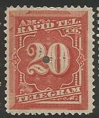 U.S. Scott #1T6 Telegraph Stamp - Used Single