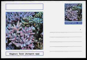 CHARTONIA, Fantasy - Staghorn Coral - Postal Stationery Card...