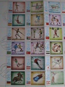 ​FUJEIRA-1972 OLYMPIC GAMES MUNCHUNE'72   CTO FULL SET SHEET-VF  CTO FULL SET