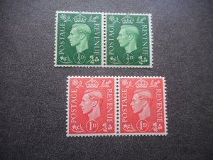 Great Britain #'s 235a & 236a VFNH Pairs