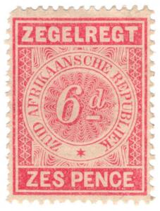 (I.B) Transvaal Revenue : Duty Stamp 6d