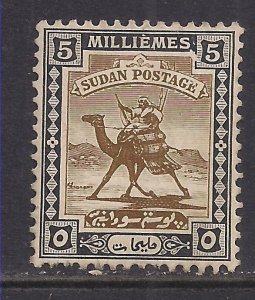 Sudan 1927 - 41 KGV 5 Mils Camel Post MM SG 41a ( H532 )