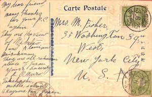 aa6865 - JAPAN - POSTAL HISTORY -  POSTCARD to the USA  1925