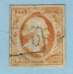 Netherlands SC#3 Used F-VF  SCV$125.00...Great Value!