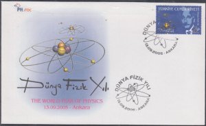 TURKEY Sc # B280 DIFF FDC INT'L YEAR of PHYSICS with ALBERT EINSTEIN