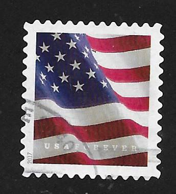 SC# 5162 - New 2017 - (49c) - Flag, ATM, die cut 11.25x10.75  Used Off Paper
