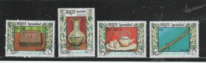 CAMBODIA #785-788  1987  SILVER WARE      MINT  VF NH O.G  CTO