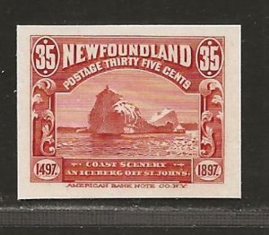 NEWFOUNDLAND  SC# 73P  CARD PROOF VF