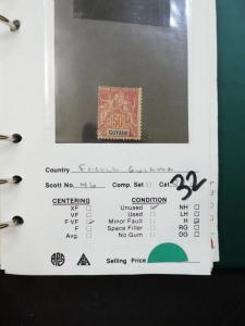 EDW1949SELL : FRENCH COLONIES Interesting Mint & Used collection Catalog $3,265.