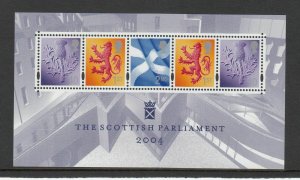 MSS132 2004 Scottish Parliament Miniature Sheet - UNMOUNTED MINT 