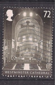 GB 2008 QE2 72p Cathedrals ' Westminster'used SG 2845 ( F72 )