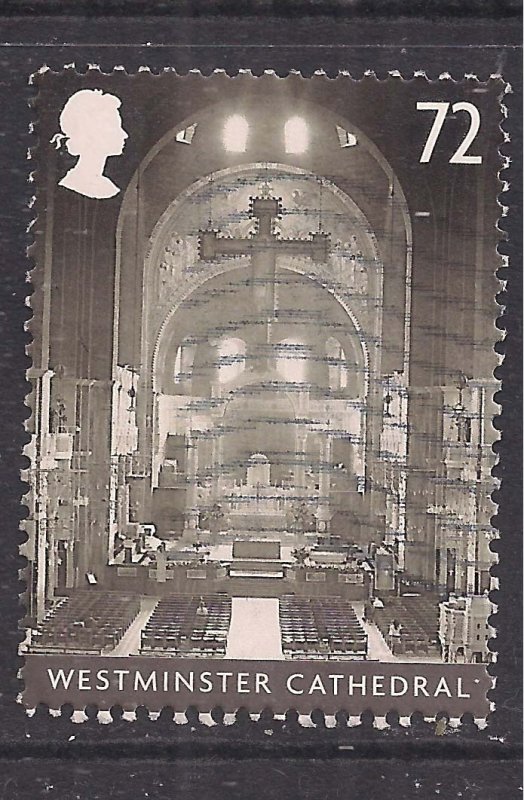 GB 2008 QE2 72p Cathedrals ' Westminster'used SG 2845 ( F72 )