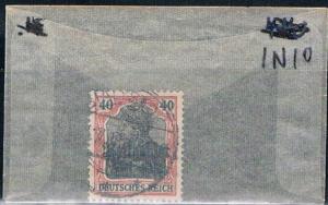 Lithuania 1N10 Used German Stamp overprinted 1916 (L0051)