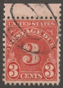 Usa stamp, Scott#J82, used, perf 11.0x10.5,  3 cent,  postage due, #J82