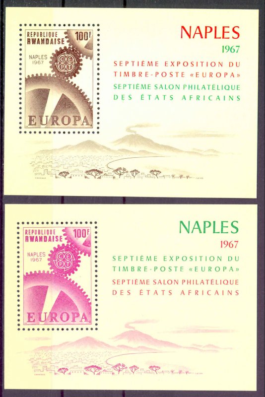 Rwanda Sc# 208-209 MNH 1967 Europa