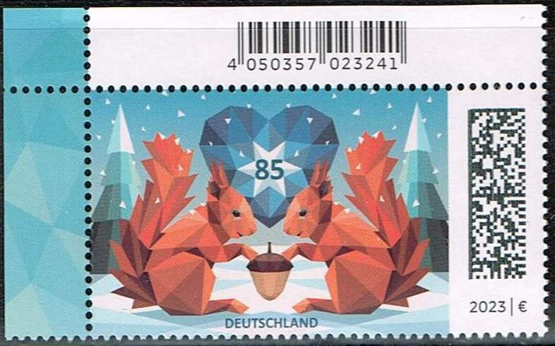 Germany 2023, Sc.#3378  MNH, Christmas: Squirrel