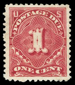 Scott J31 1894 1c Postage Due Perf 12 Issue Mint VF Disturbed OG Cat $72.50