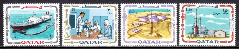 Qatar - Scott #178, 179, 181, 182 - MNH - Short set, a few gum bumps - SCV $16