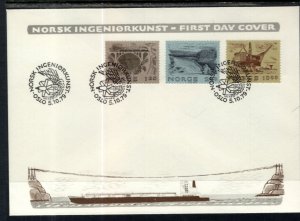 Norway 750-752 U/A FDC