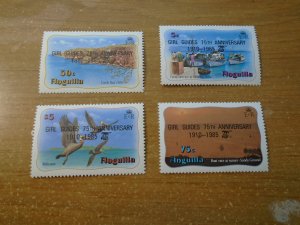 Anguilla  #  640-43  MNH    Scouting