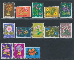 1963 Sierra Leone - Stanley Gibbons #242-54 - Flowers - MNH**