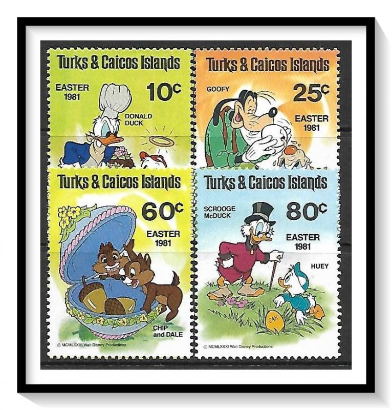 Turks & Caicos #476-479 Disney Easter MNH