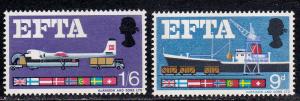 Great Britain # 480-481, EFTA, Mint NH