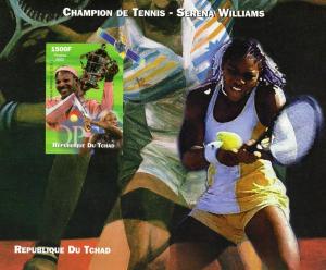 Chad 2002 Serena Williams Champion of Tennis-Space S/S IMPERFORATED MNH